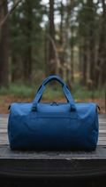 Cobalt Blue Utility Canvas Duffel Bag