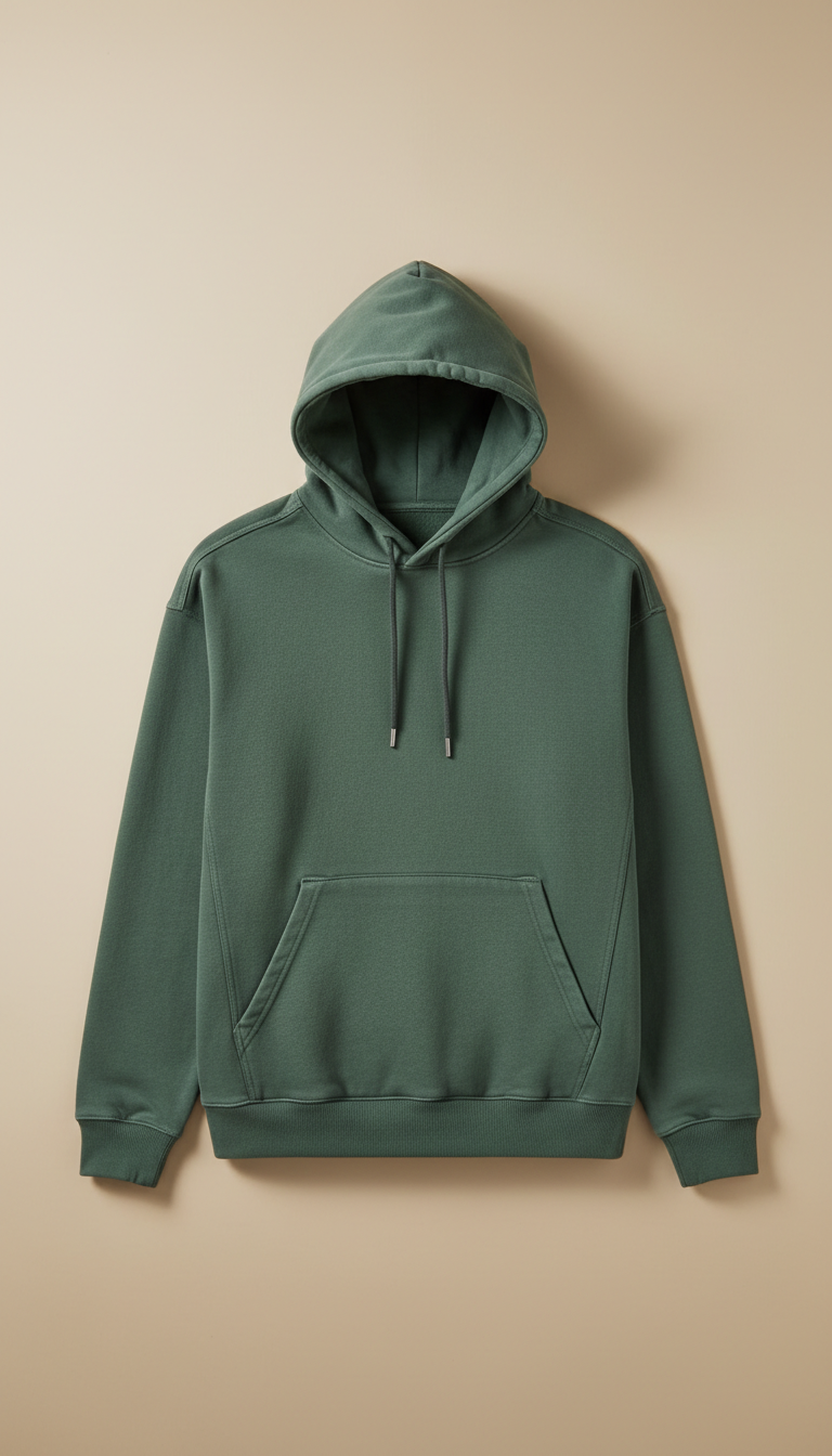 Utility Canvas Hoodie with Deep Pockets